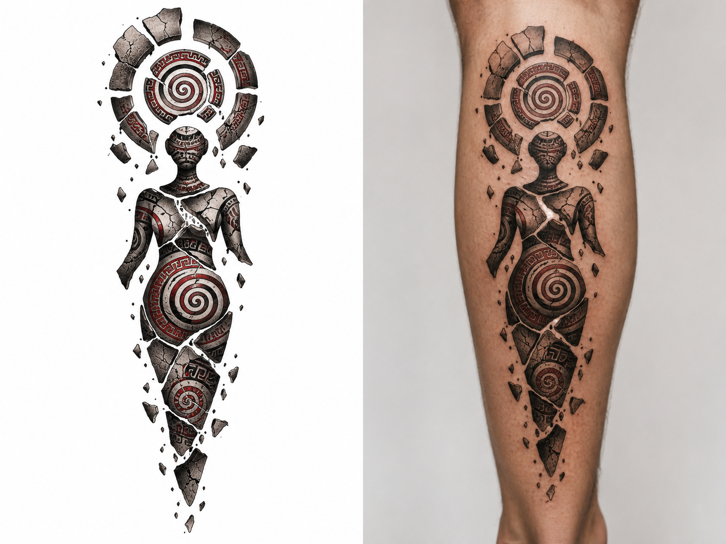 FRAGMENTED MOTHER VESSEL from the Cucuteni — EUR 15 tattoo collection